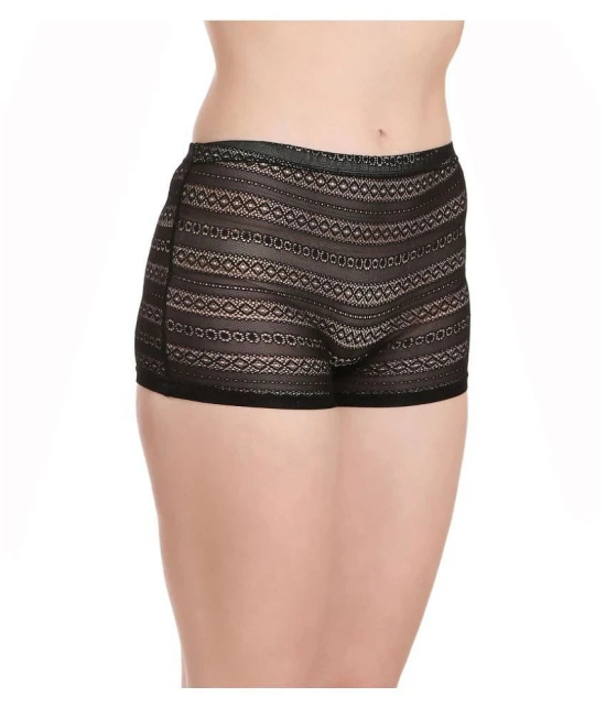 Selfcare Net/Mesh Boy Shorts - XL