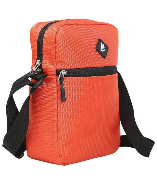 MIKE 5 Ltrs Orange Polyester College Bag - Orange