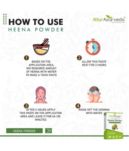 Attar Ayurveda Natural Henna powder for hair Colour and Growth (200 gm)