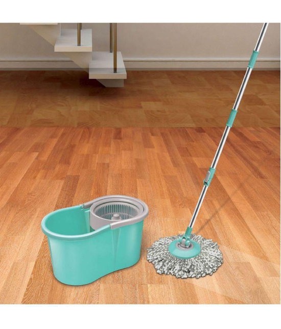 Spotzero - Mop Set ( Adjustable Handle ) - Sea Green