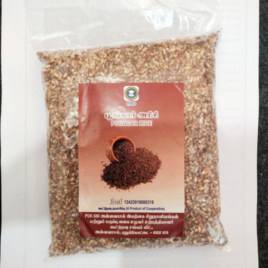 Poongar rice ( red rice)