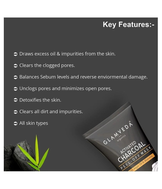 Glamveda Activated Charcoal Peel Off Mask 100 gm