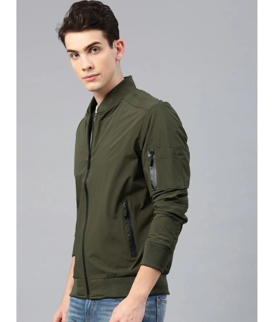 ADORATE Polyester Mens Casual Jacket - Olive ( Pack of 1 ) - None