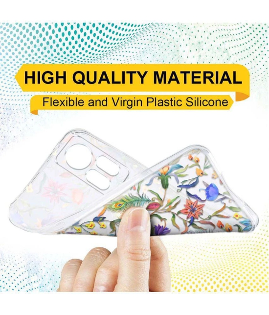 NBOX - Multicolor Silicon Printed Back Cover Compatible For infinix Note 12 i ( Pack of 1 )