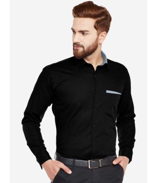 VERTUSY - Black 100% Cotton Regular Fit Men's Casual Shirt ( Pack of 1 ) - None