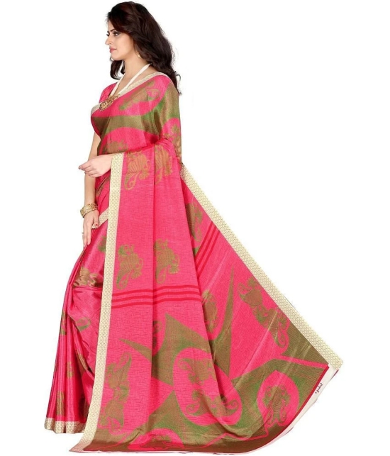 LEELAVATI - Multicolor Crepe Saree With Blouse Piece ( Pack of 1 ) - Multicolor