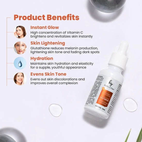 20% Vitamin C & 7% Glutathione Face Serum-30ml