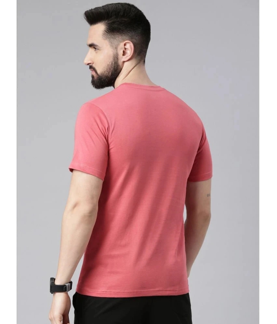 Force NXT - Pink 100% Cotton Regular Fit Mens T-Shirt ( Pack of 1 ) - None