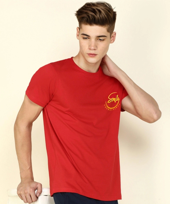 Young Trendz Boys Printed Tshirt-13-14YEARS / RED