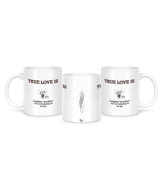 Idream Quote Printed Ceramic Coffee Mug 1 Pcs 330 mL - White