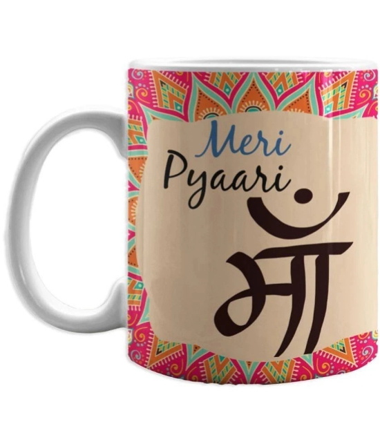 Royals of Sawaigarh - Multicolor Ceramic,Polyester Gifting Combo- Mug With Filled Cusion Cover for Mothers Day