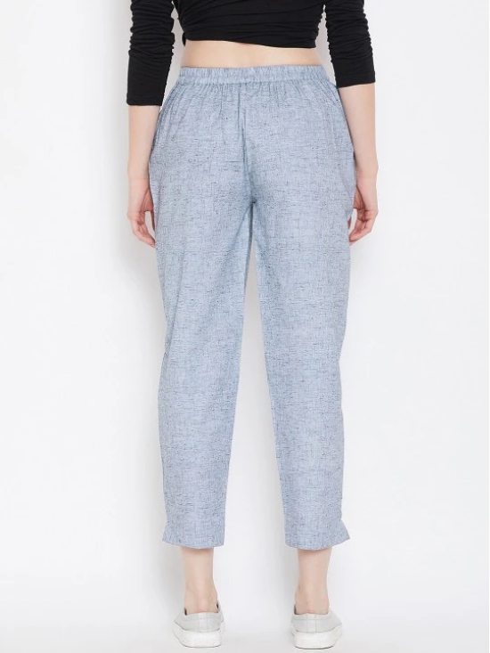 Women Blue Relaxed Trousers