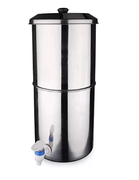 DYNAMIC STORE Dynore Stainless Steel Non-Electric Water Filter and Purifier With 18 Ltr Capacity Includes 2 Water Filter Candles