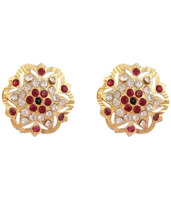 gilher Multi Color Stud Earrings ( Pack of 1 ) - Multi Color