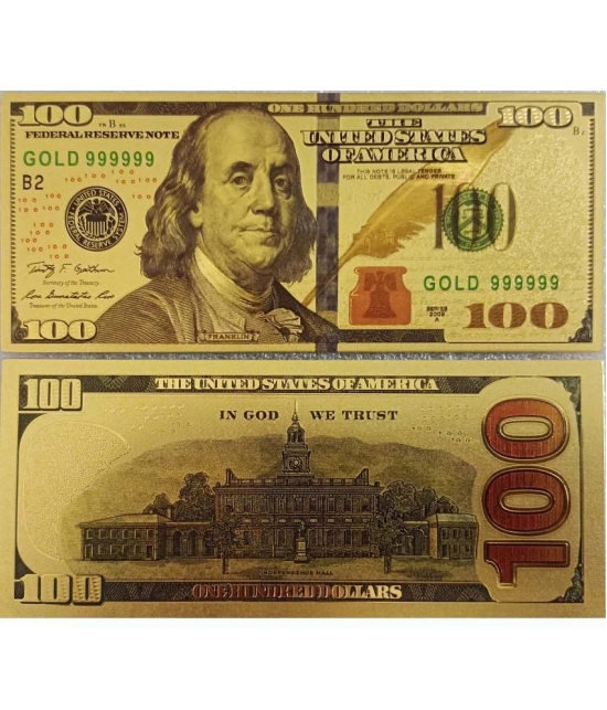 New 100 US Dollar Bill 24Kt Gold Plated...Collectible