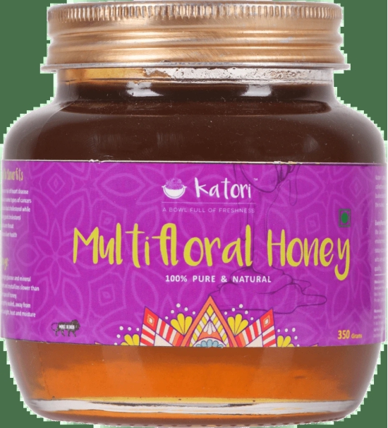 Katori Multiflora Honey Glass Bottle (350ml)