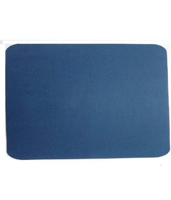 dust n shine Rubber Solid Table Mats ( 45 cm x 30 cm ) Pack of 1 - Blue - Blue