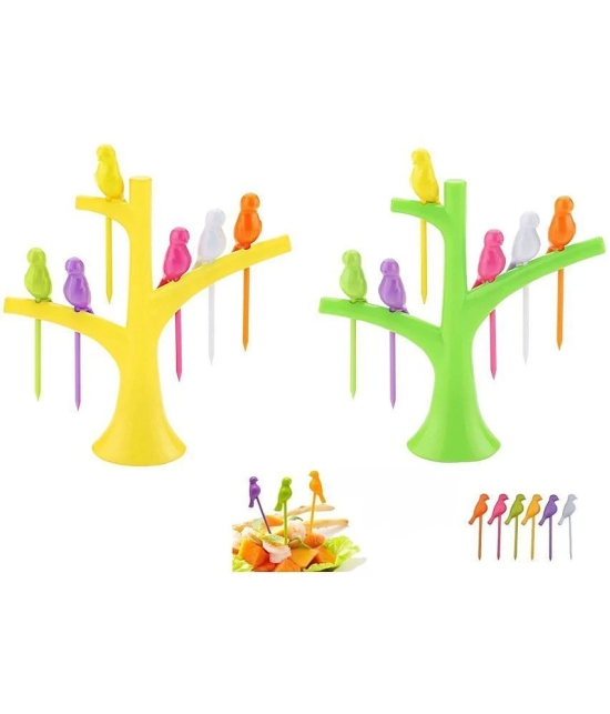 WELLDECOR 1 Pcs Plastic Fruit Fork