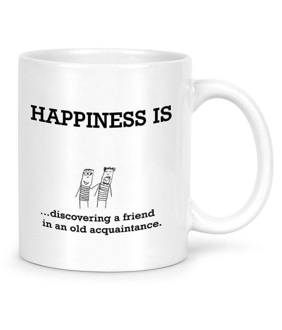 Idream Quote Printed Ceramic Coffee Mug 1 Pcs 330 mL - White