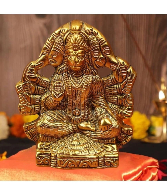 ServDharm Aluminium Lord Hanuman Idol ( 13 cm )