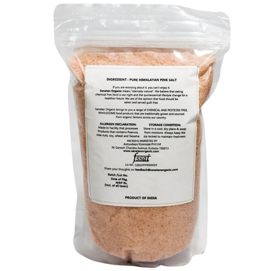 Sanatan Organic Himalayan Pink Salt - 1000gms