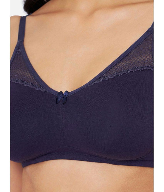 Amante - Navy Blue Cotton Non Padded Women's Everyday Bra ( Pack of 1 ) - None