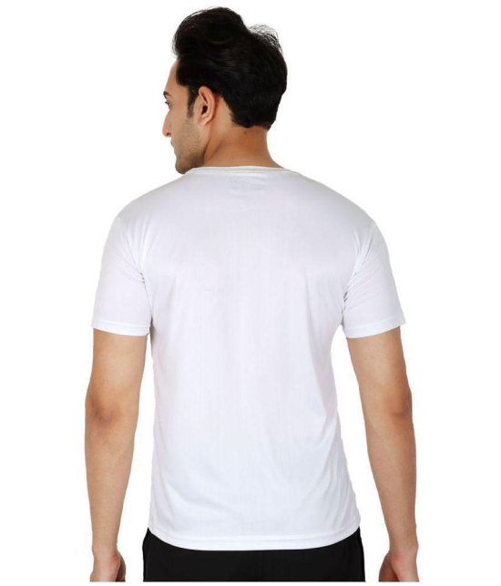 YHA - White Cotton Blend Regular Fit Mens Sports T-Shirt ( Pack of 1 ) - None