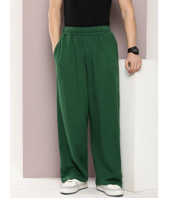 Dillinger Green Fleece Men's Trackpants ( Pack of 1 ) - None