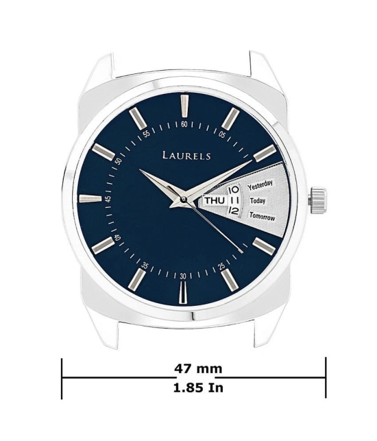 Laurels Leather Analog Mens Watch