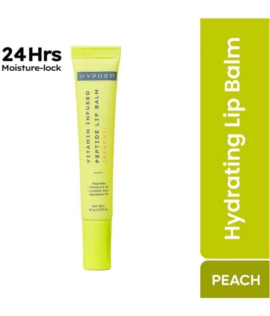 Hyphen Vitamin Infused Peptide Lip Balm - Peach for Dry & Chapped Lips | Hydrates & Moisturizes