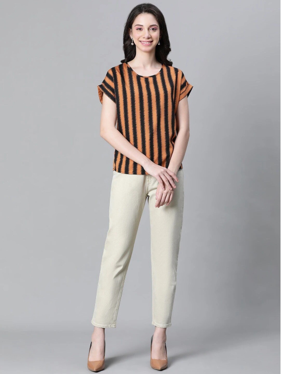 Oxolloxo Striped Extended Sleeves Top