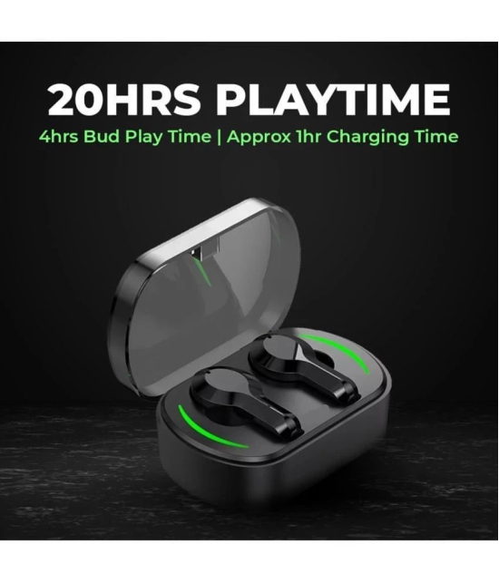 VERONIC Q25 Bluetooth True Wireless (TWS) In Ear 20 Hours Playback Fast charging IPX4(Splash & Sweat Proof) Black