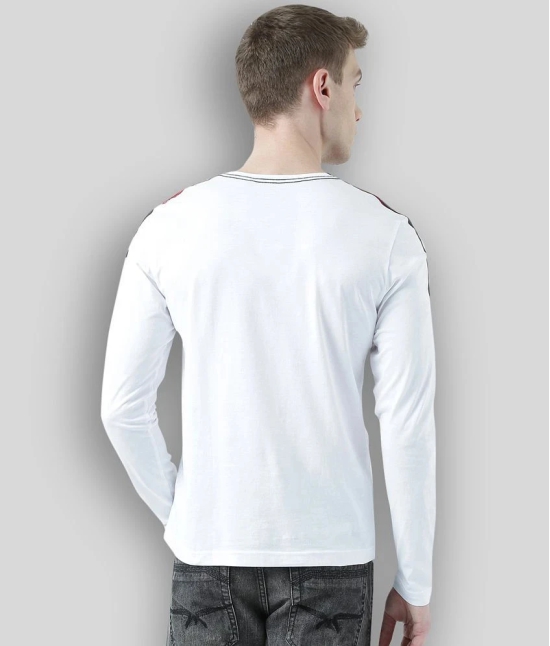 Huetrap - White Cotton Regular Fit Mens T-Shirt ( Pack of 1 ) - None