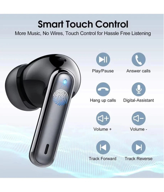 COREGENIX YO YO PODS Bluetooth True Wireless (TWS) In Ear 30 Hours Playback Low Latency IPX5(Splash & Sweat Proof) Black