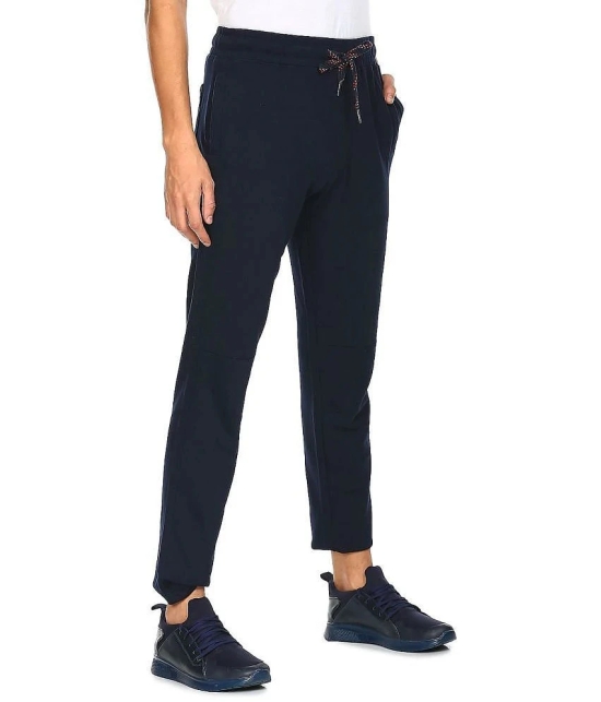 U.S. Polo Assn. Navy Cotton Mens Trackpants ( Pack of 1 ) - None