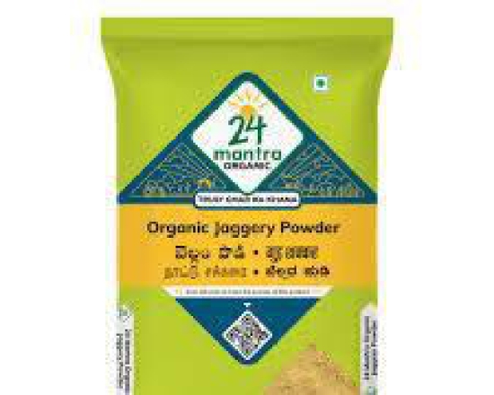 24 Mantra Organic Jaggery/Gur/Shakkar Powder - 500gms | Pack of 1 | 100% Organic | Chemical Free & Pesticides Free | Best Substitute for Sugar