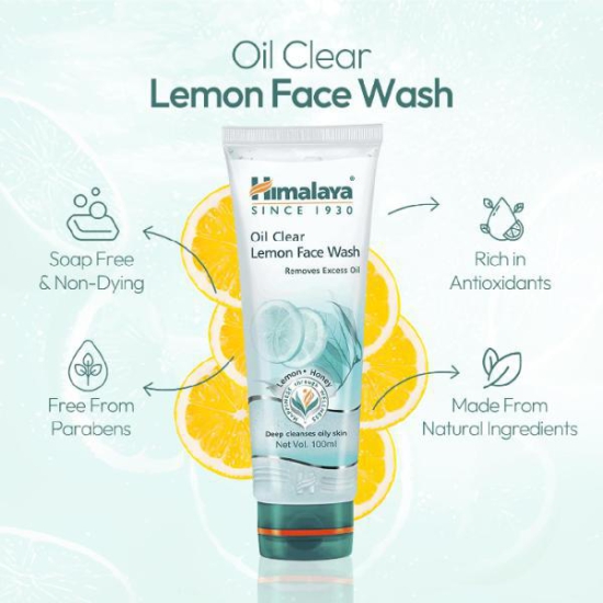 Himalaya Unisex Oil Clear Lemon Facewash 200 Ml