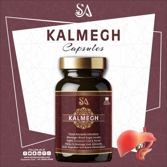 KALMEGH(An Ayurvedic Formula for Supporting Liver Function, Helps Protect Against Cold & Cough and Acts as an Immunity Booster, Maintains Overall Health & Well-being)