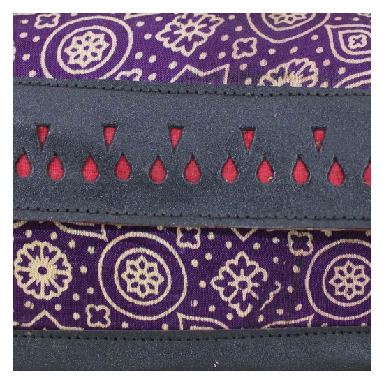 Garvi Gurjari (A Gujarat Govt Enterprise Handcrafted Kutchi Leather Sling Box Bag (GGCMLBB18)