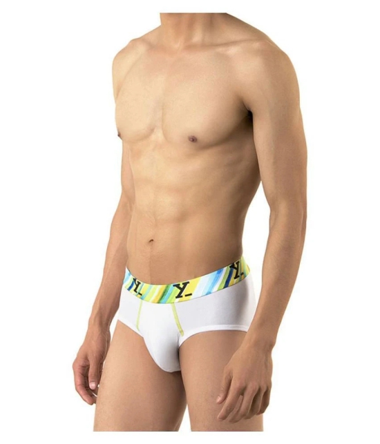 XYXX - White Modal Mens Briefs ( Pack of 1 ) - S