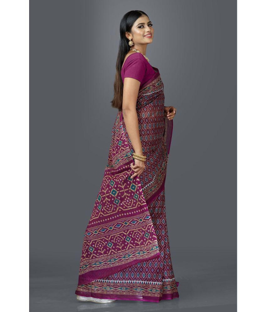 SHANVIKA - Blue Cotton Saree Without Blouse Piece ( Pack of 1 ) - Blue