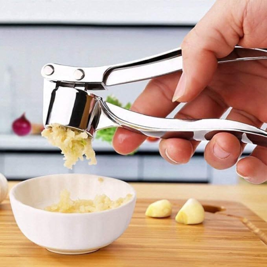 Shanaya Garlic Crusher Presser Garlic Press Multi-Function Manual Portable Garlic Crusher (Pack of 1)