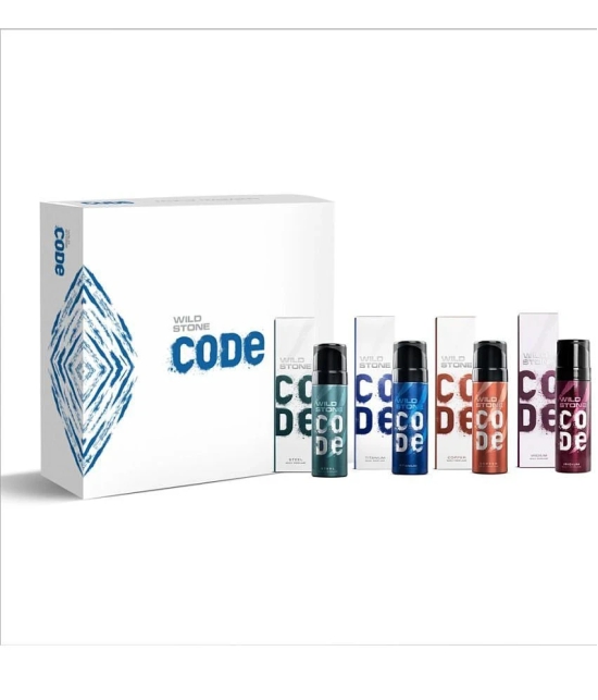 Wild Stone CODE Deodorant Spray for Men 40 ml (Pack of 4)