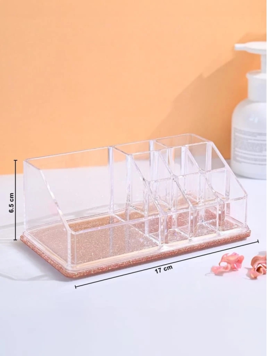 6-Compartment Clear Acrylic Makeup Organizer