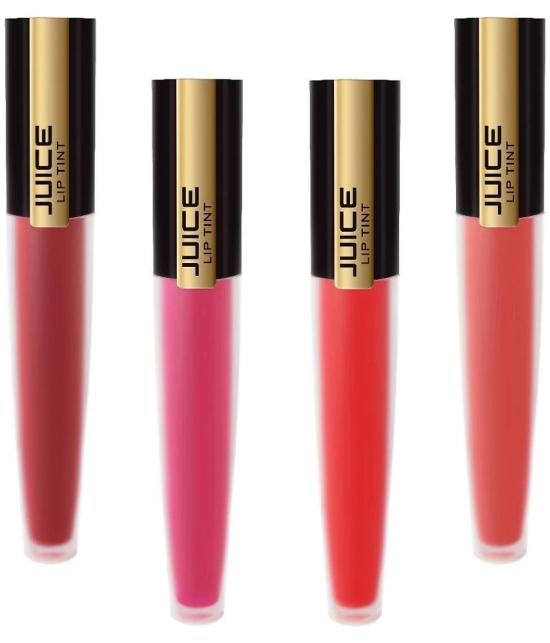 Juice PERFECTRED,BURGUNDY,PINK,NUDE Liquid Lipstick M-25,M-41,M-76,M-85 Multi Pack of 4 16 mL