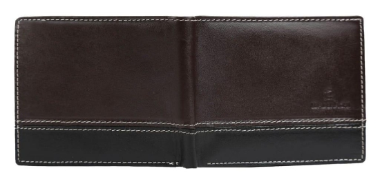 Leaderachi Genuine Leather RFID Protected Premium Oliver Black & Brown Wallet for Men(W618-BRNEW)