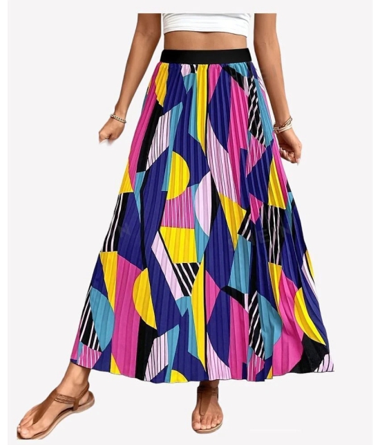 JASH CREATION Multi Color Polyester Womens Flared Skirt ( Pack of 1 ) - None