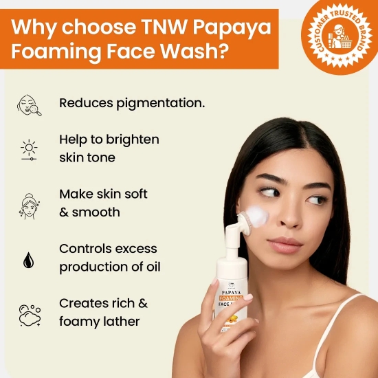 Papaya Foaming Face Wash with Lactic Acid & Panthenol 100ml