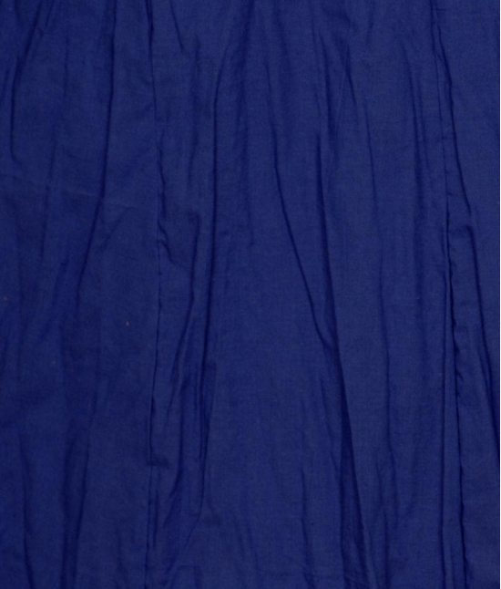 Sttoffa - Blue Cotton Women''s Broomstick Skirt ( Pack of 1 ) - 38