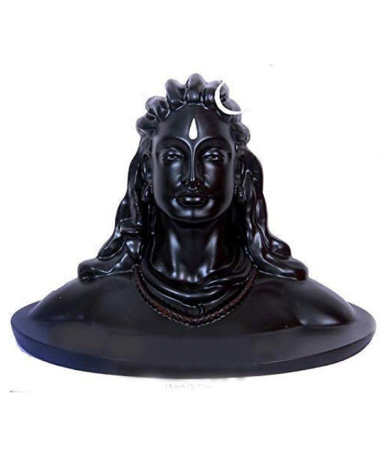 Lord Shiva in Dhyana Mudra Adiyogi Shiva Idol for Home Decor, Gift & Puja, Matte Divinity Idols Black